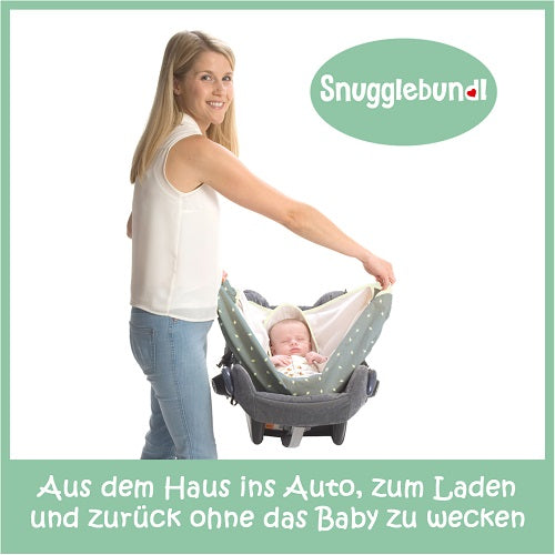Snugglebundl Baby Hebe- und Wiegetuch Bio Baumwolle Multifunktionstuch fuer Hebammen und Eltern
