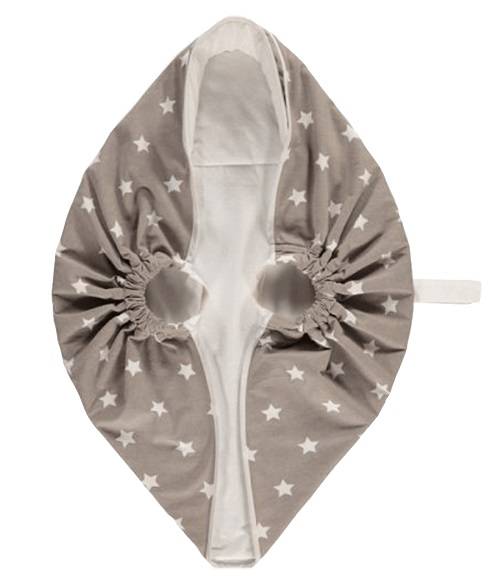 Snugglebundl Starlight in Grau Baby Hebe- und Wiegetuch Bio Baumwolle 